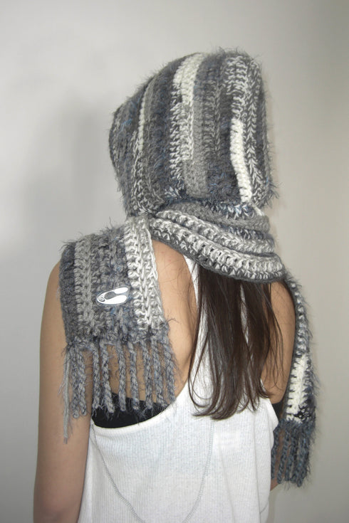 Allergy × Cycle HANDMADE KNIT HOOD MUFFLER